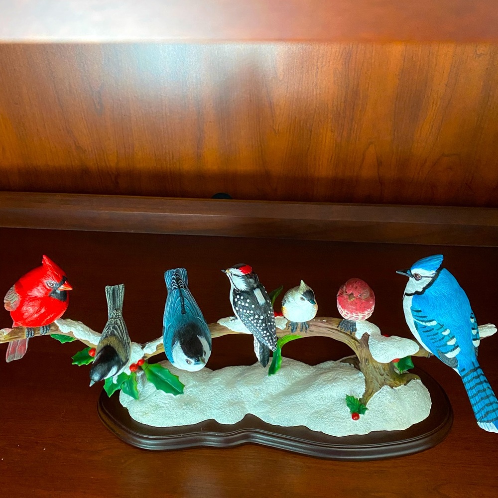 The Danbury Mint “Winter Gathering “ by Bob Guge.